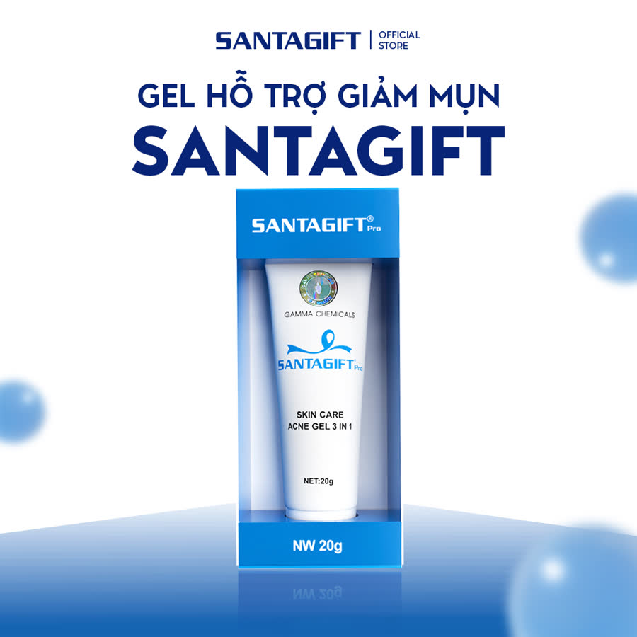 Gel hỗ trợ giảm mụn Gamma Santagift Pro 20g